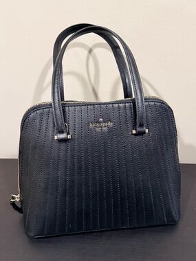 kate spade Patterson Drive Medium Black Dome Satchel with Top Handles